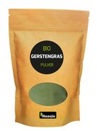 Gemalen gerstegras paper bag bio Hanoju 500g