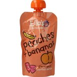 Peaches &amp; bananas 4 maand knijpzak Ella's Kitchen 120g