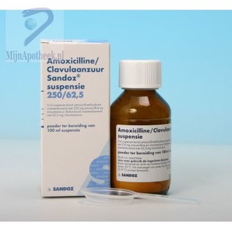 AMOXI/CLAV SANDOZ PDR V SUSP 250/62,5MG/5ML