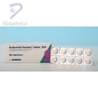 ACEBUTOLOL SANDOZ TABLET 200MG