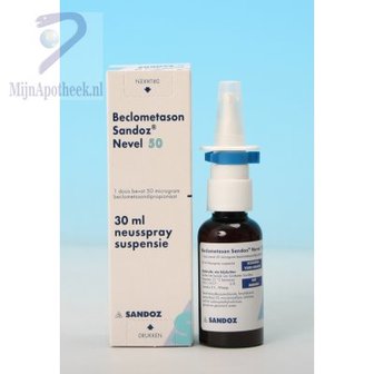 BECLOMETASON NEVEL SANDOZ NEUSSP 50MCG/DO FL 200DO