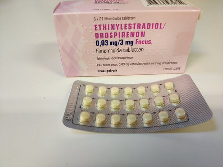 ETHINYLESTRADIOL/DROSPIR FOCUS TABLET OMH 0,03/3MG