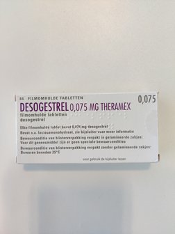 DESOGESTREL THERAMAX TABLET FILMOMHULD 0,075MG