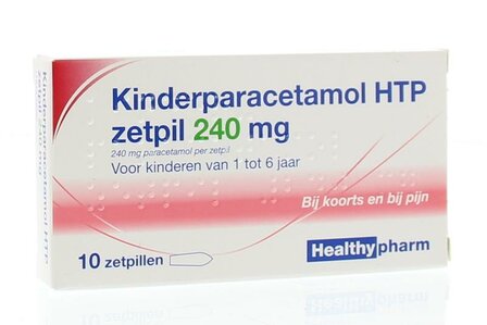 Paracetamol kinderen 240mg Healthypharm 10zp