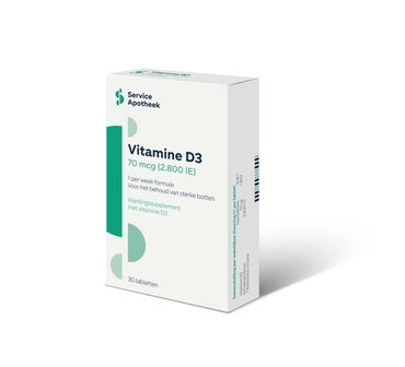 Vitamine D3 70mcg Service Apotheek 30tb