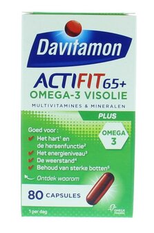 Actifit 65+ omega 3 Davitamon 80ca