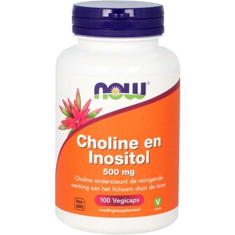 Choline en inositol 500 mg NOW 100vc