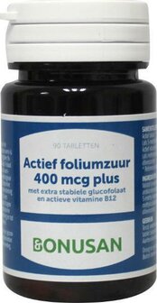Foliumzuur actief 400 mcg plus Bonusan 90tb