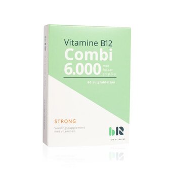 B12 combi 6000 met folaat &amp; P-5-P B12 Vitamins 60zt