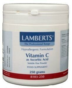 Vitamine C ascorbinezuur Lamberts 250g