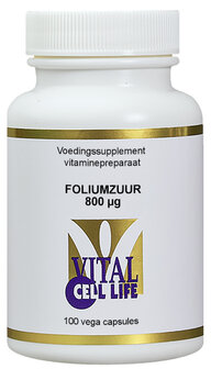 Foliumzuur 800 mcg B9 Vital Cell Life 100ca
