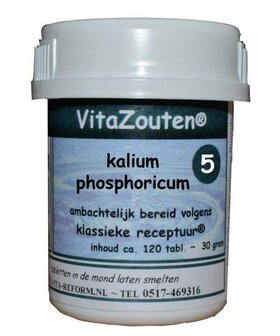 Kalium phosphoricum VitaZout Nr. 05 Vitazouten 120tb