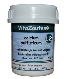 Calcium sulfuricum VitaZout Nr. 12 Vitazouten 120tb
