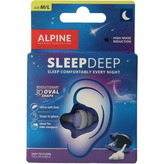 Sleepdeep earplugs Alpine 1paar