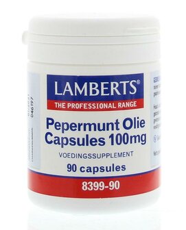 Pepermuntolie 100mg Lamberts 90vc