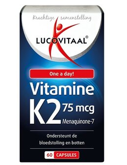 Vitamine K2 75mcg Lucovitaal 60ca