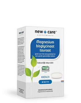 Magnesium bisglycinaat tauraat New Care 60tb