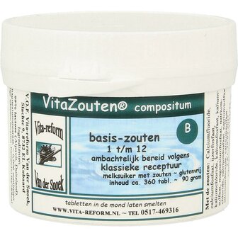 Compositum basis 1 t/m 12 Vitazouten 360tb