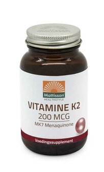 Vitamine K2 200mcg/MK7 Mattisson 60tb
