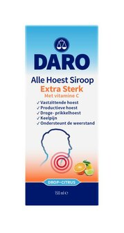 Alle hoest siroop extra sterk met vitamine C Daro 150ml