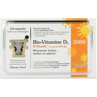 Bio vitamine D3 75 mcg Pharma Nord 240ca