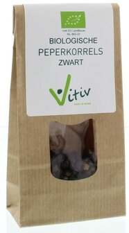 Peperkorrels zwart bio Vitiv 40g