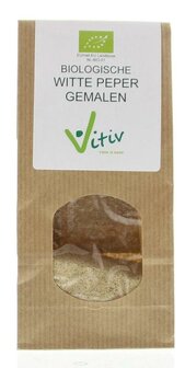 Peper wit gemalen bio Vitiv 40g