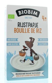 Baby rijstpapje 4 maanden bio Biobim 200g