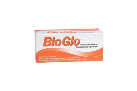 Bio glo fluorescine strips Bausch &amp; Lomb 100st