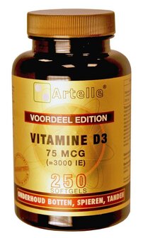 Vitamine D3 75mcg Artelle 250ca