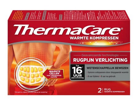 Rugpijn verlichting warmte kompres Thermacare 2st