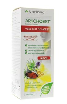 Kruidensiroop gezoet met honing Arkohoest 140ml