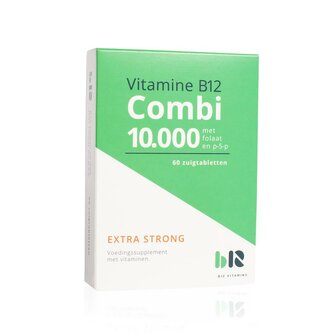 B12 Combi 10000 met folaat/P5P B12 Vitamins 60zt