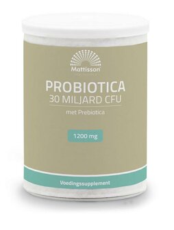 Probiotica 30 miljard CFU met prebiotica Mattisson 125g