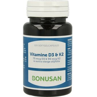 Vitamine D3 &amp; K2 Bonusan 120sft
