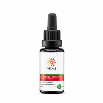 Vitamine D3 druppels Vitals 20ml