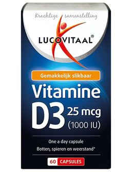 Vitamine D3 25mcg Lucovitaal 60ca
