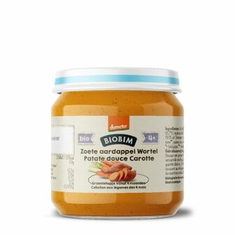 Zoete aardappel wortel 4+ maanden demeter bio Biobim 125g