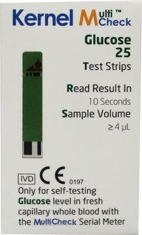 Multicheck glucose strips Testjezelf.nu 25st