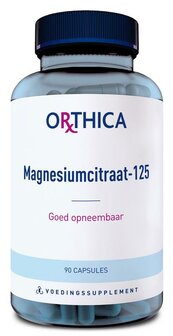 Magnesium citraat 125 Orthica 90ca