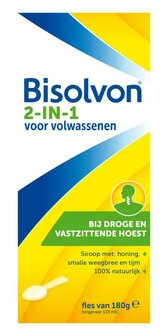 Drank 2-in-1 volwassenen Bisolvon 133ml