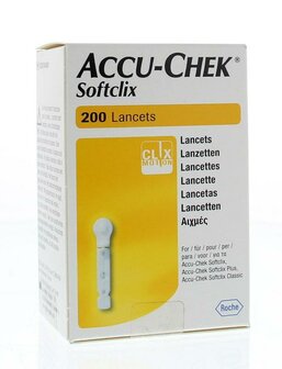 Softclix lancetten Accu Chek 200st