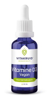 Vitamine D3 vegan druppels Vitakruid 30ml