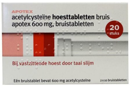 Acetylcysteine 600mg Apotex 20brt