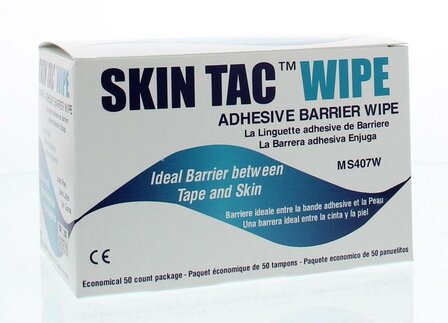 Skin tac wipe MS407W Diversen 50st