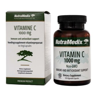 Vitamine C 1000 mg non-GMO Nutramedix 120ca