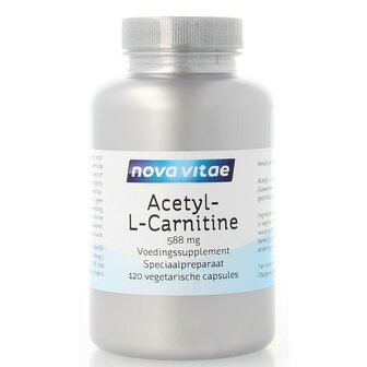 Acetyl-l-carnitine 588 mg Nova Vitae 120vc