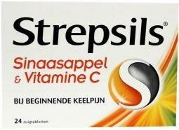 Sinaasappel / Vitamine C Strepsils 24zt