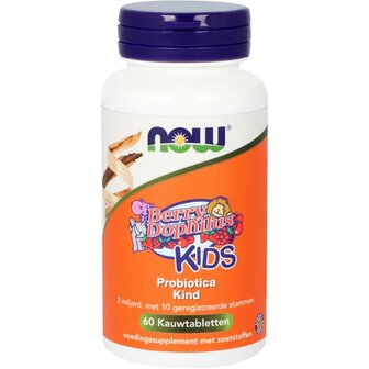 Berry Dophilus&trade; Kids probiotica kind NOW 60ktb