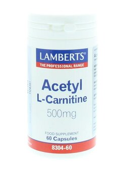 Acetyl l-carnitine 500mg Lamberts 60ca